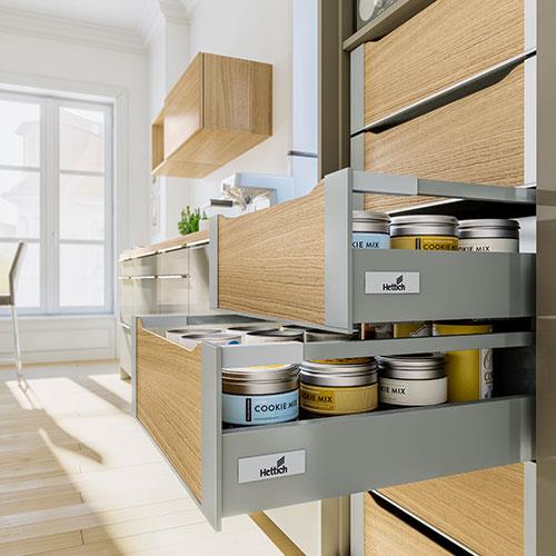 hettich drawer systems and baskets